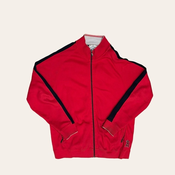 Tommy Bahamas x Anaheim Angels MLB Collab Zip Up Sweater NWOT - Picture 1 of 3